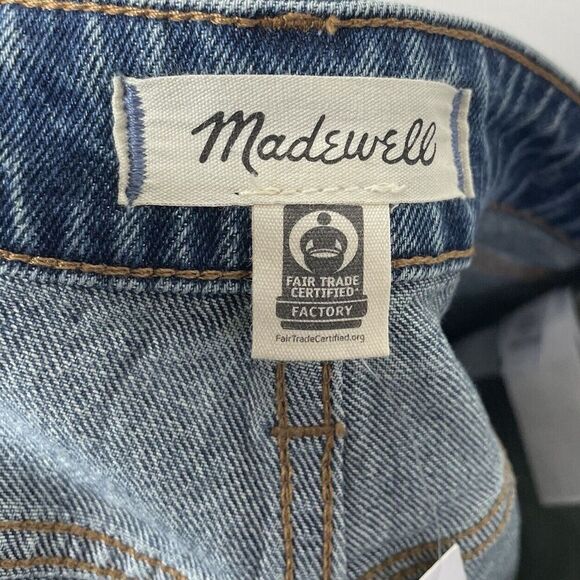 MADEWELL Perfect Jean Shorts Women 28 Curvy NEW Raw Hem Stretch NO739 - Picture 15 of 16
